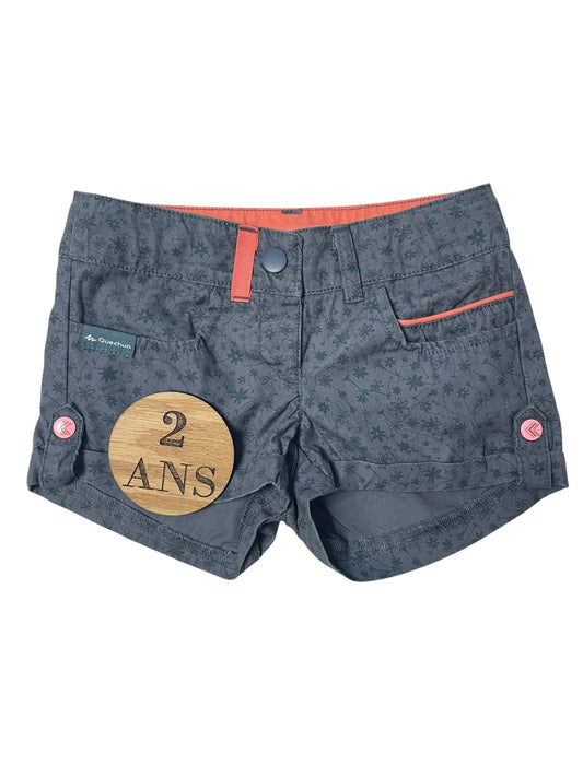 Short en toile, gris, Quechua