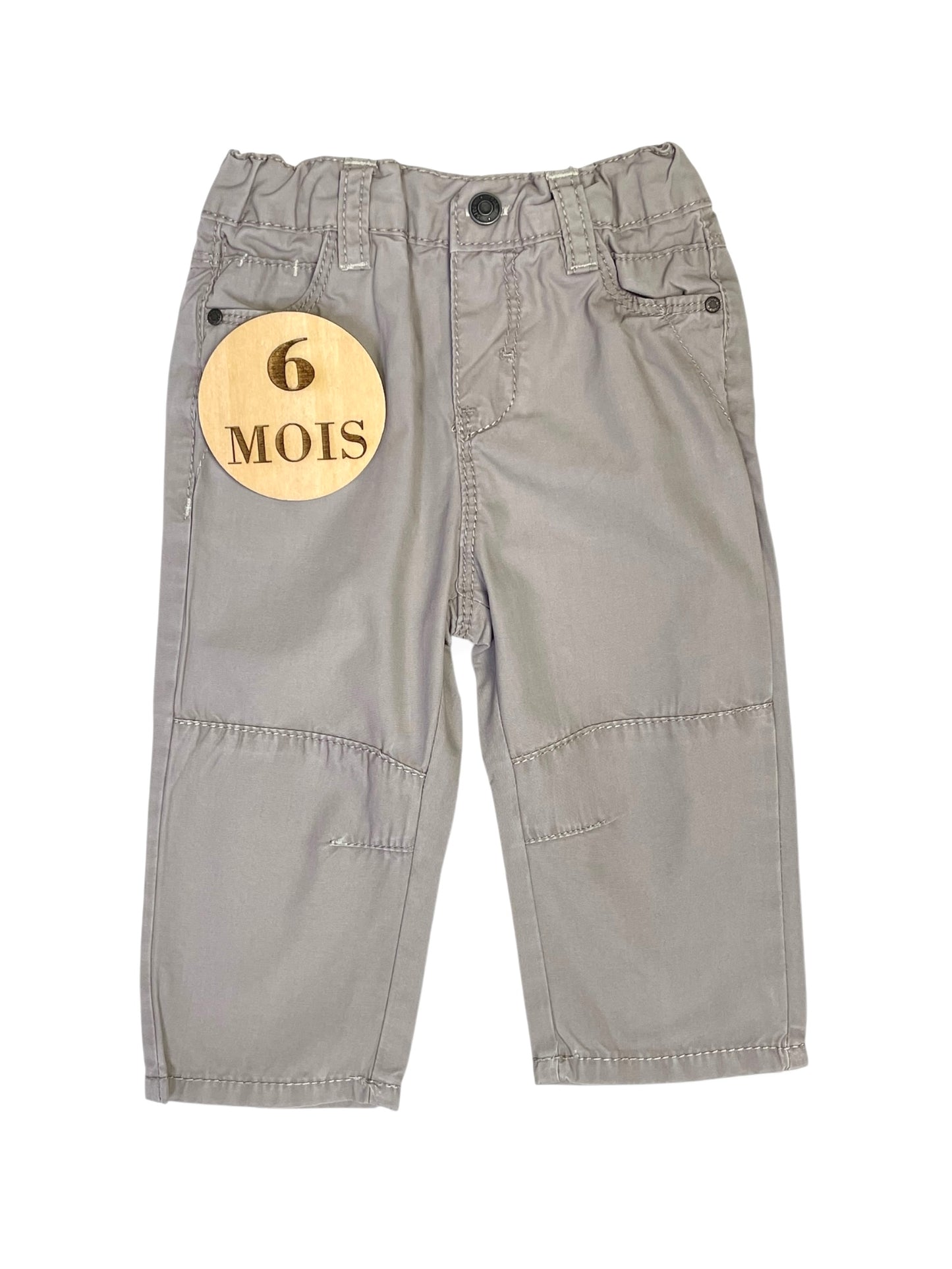 Pantalon en toile, gris, Obaibi