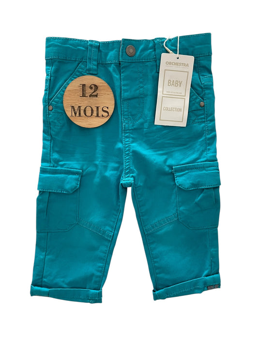 Pantalon turquoise, Orchestra, neuf