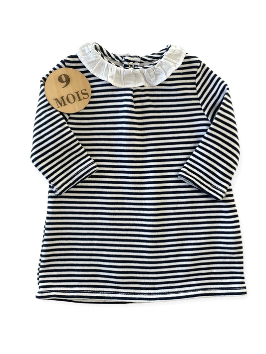 Robe rayée à col, Kiabi
