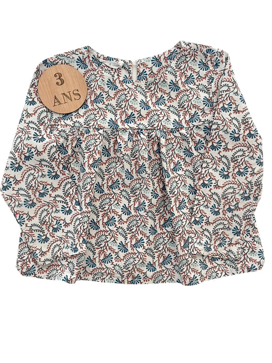 Blouse, feuillage, Éden et Victor