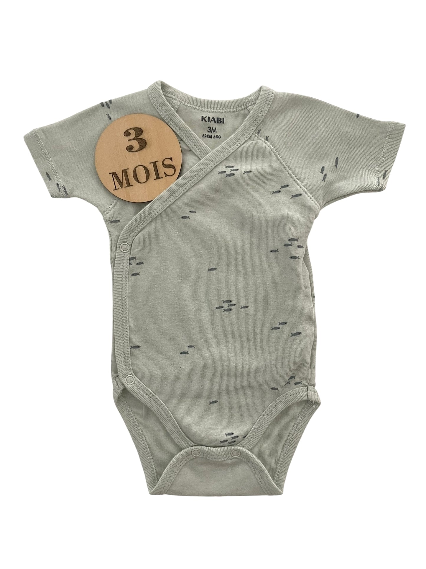 Body vert, poissons, Kiabi