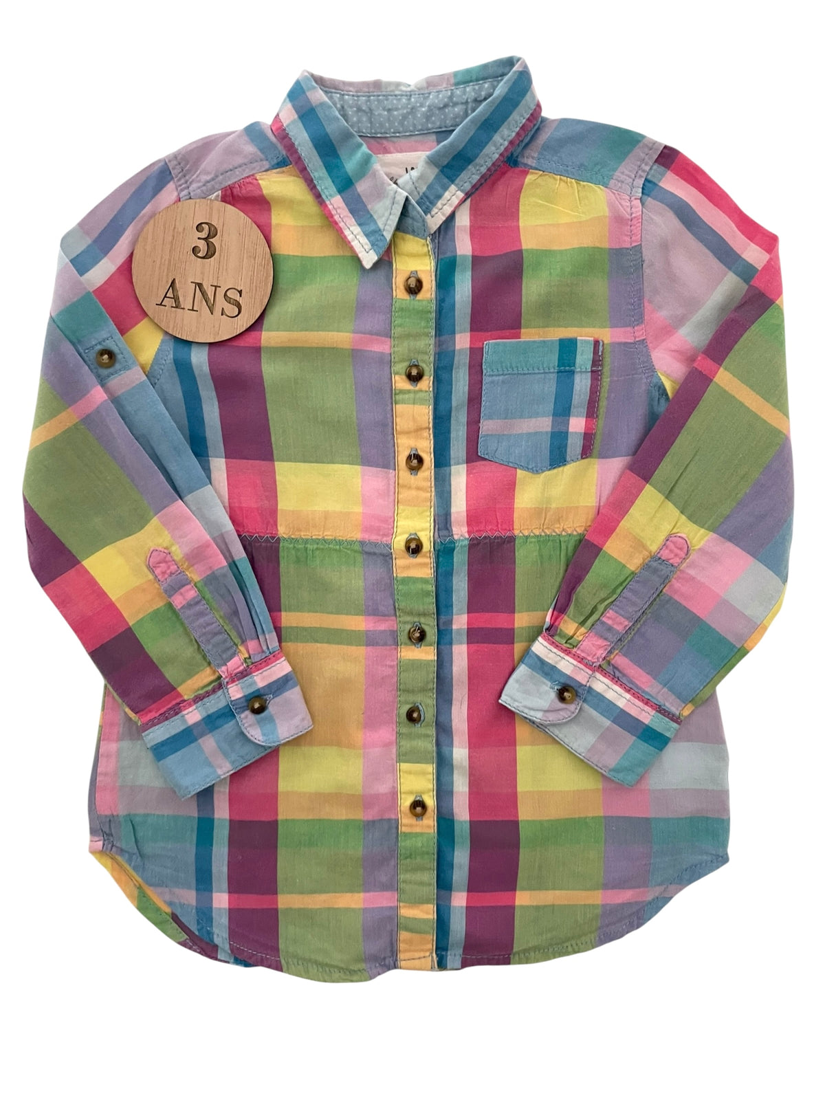 Chemise à carreaux, multicolore, H&M