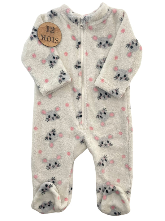 Pyjama polaire / surpyjama, souris, Mots d’enfants
