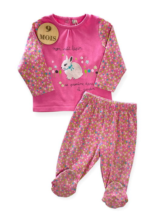 Pyjama coton 2 pièces, lapin, Orchestra