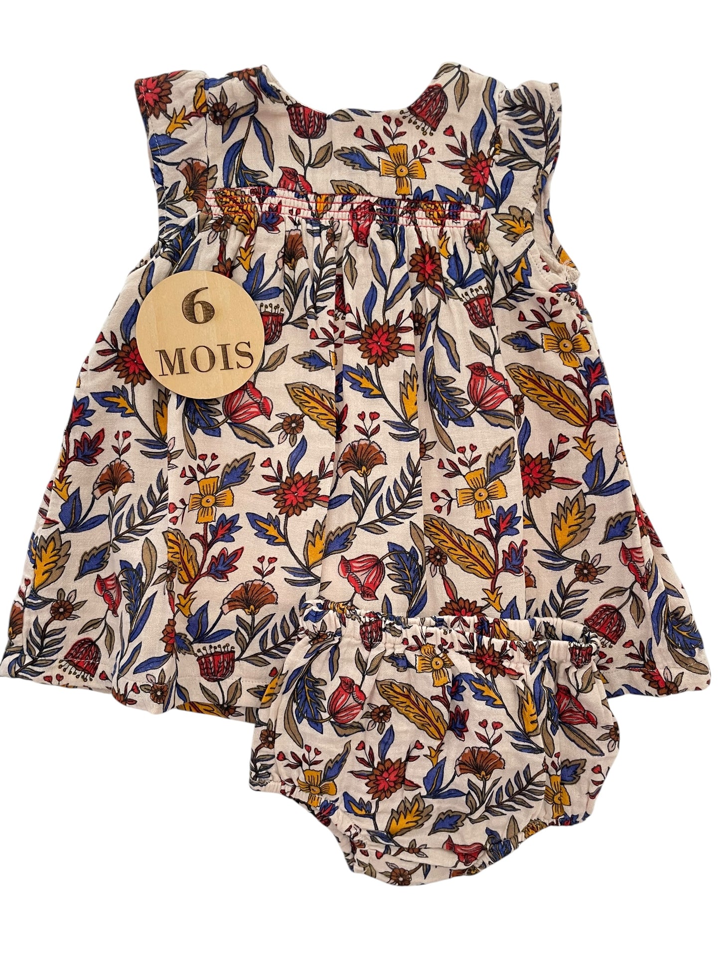 Robe + bloomer, fleuris, Bout’chou
