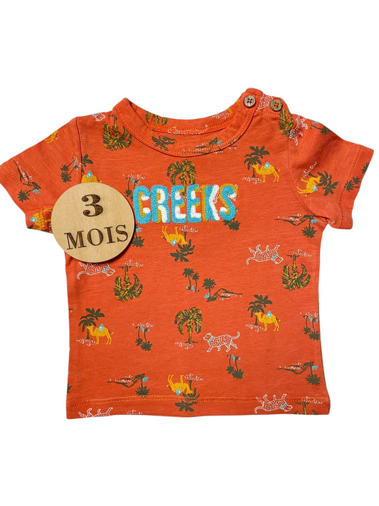 Tee-shirt, orange , Creeks