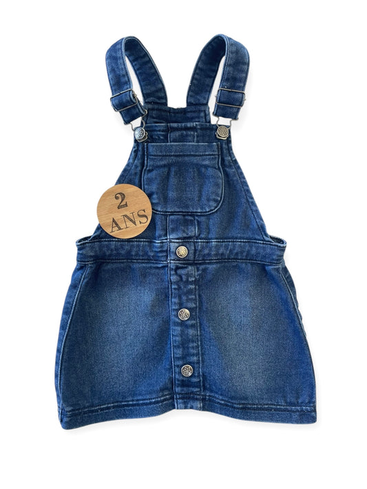 Robe salopette en jean, Boîte à Malices