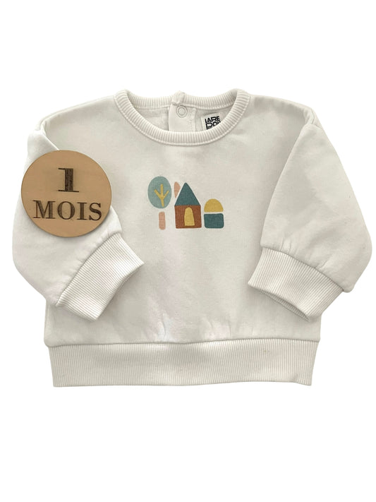 Sweat blanc, La redoute