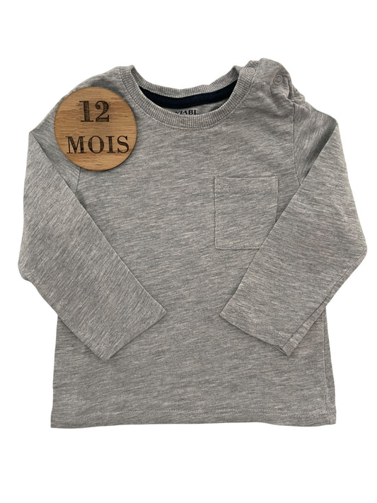 Tee-shirt gris, Kiabi