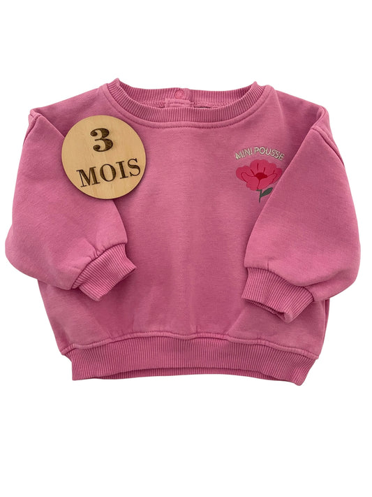 Sweat rose vif, fleur, TAO