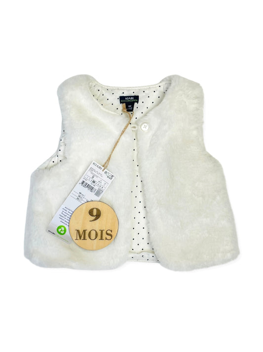 Gilet sans manche, fausse fourrure, neuf, Kiabi