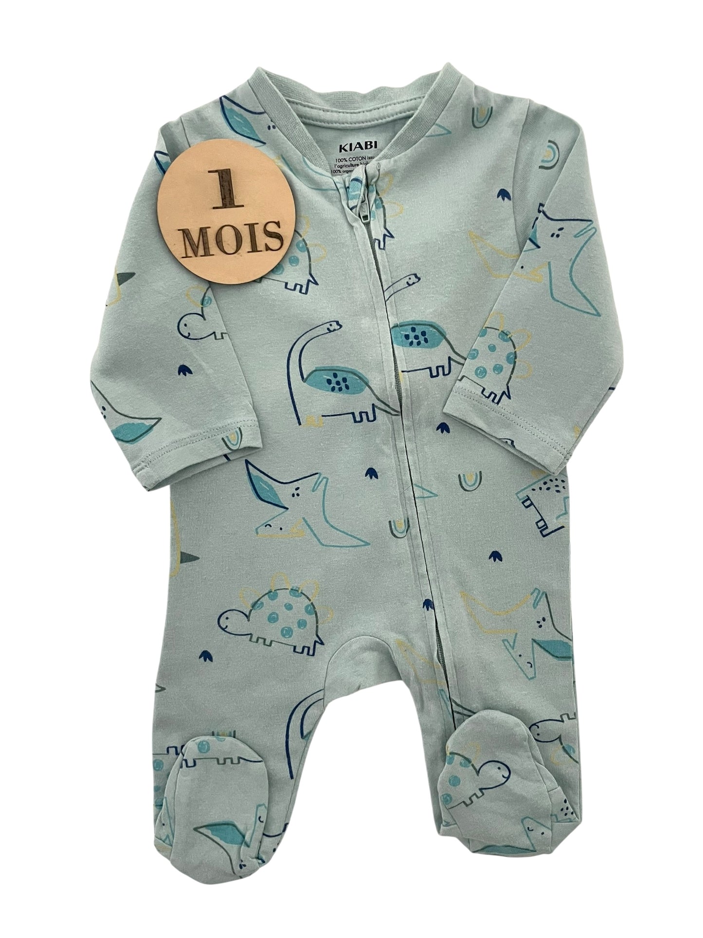 Pyjama coton bleu, dinos, Kiabi