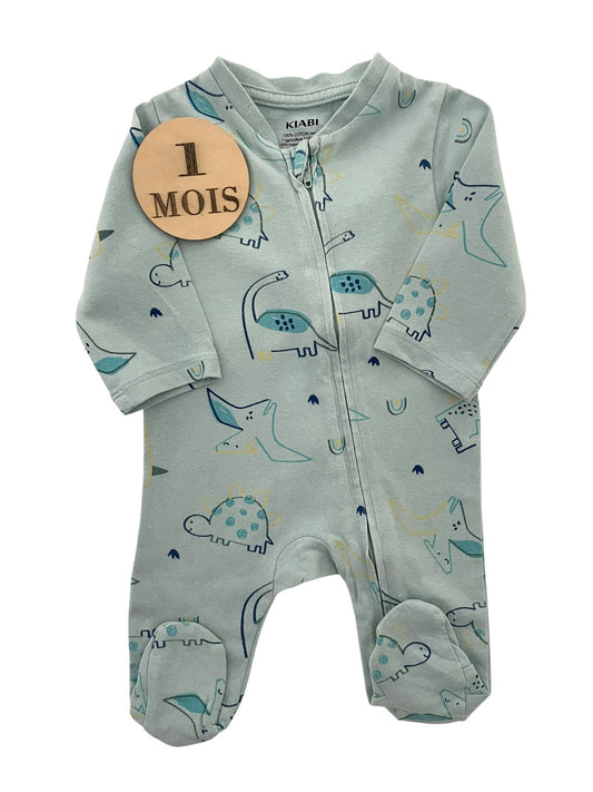 Pyjama coton bleu, dinos, Kiabi