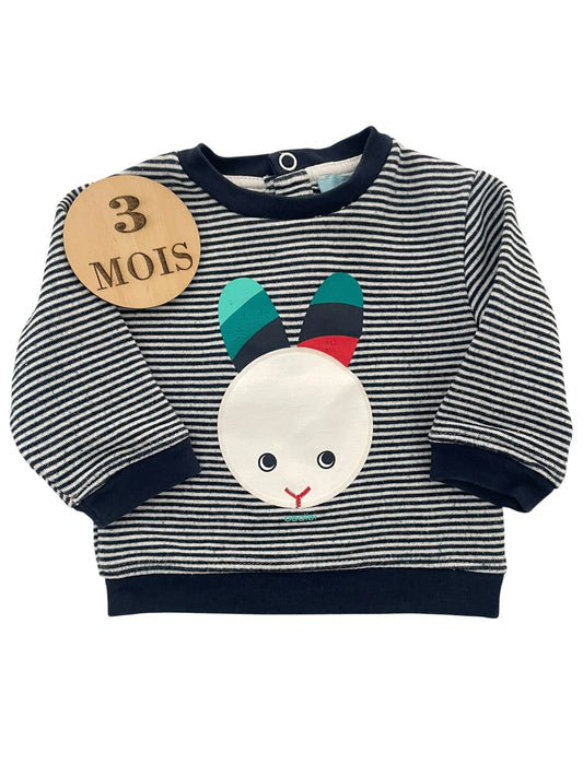Pull rayé lapin, Obaïbi