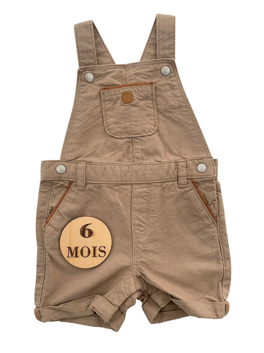 Salopette-short marron clair, Obaïbi