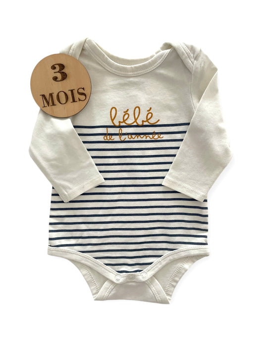 Body écru, rayé, TAO