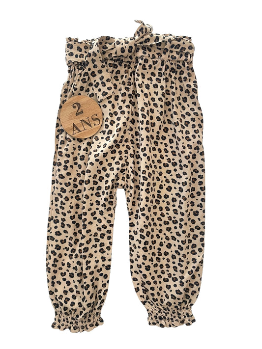 Pantalon fluide léopard, Kiabi
