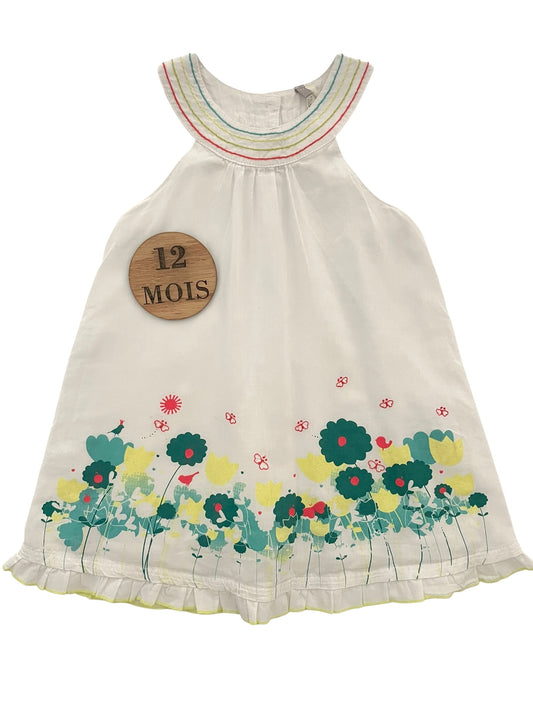 Robe col rond, blanche, Orchestra