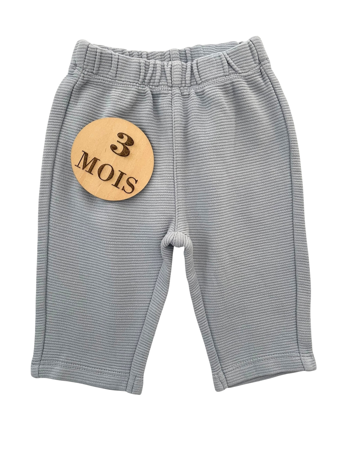 Pantalon côtelé, bleu-gris