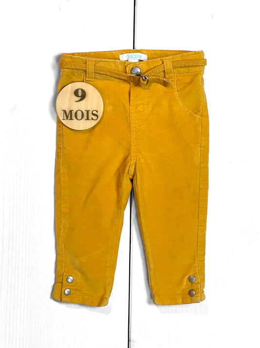 Pantalon velours, jaune, Obaïbi
