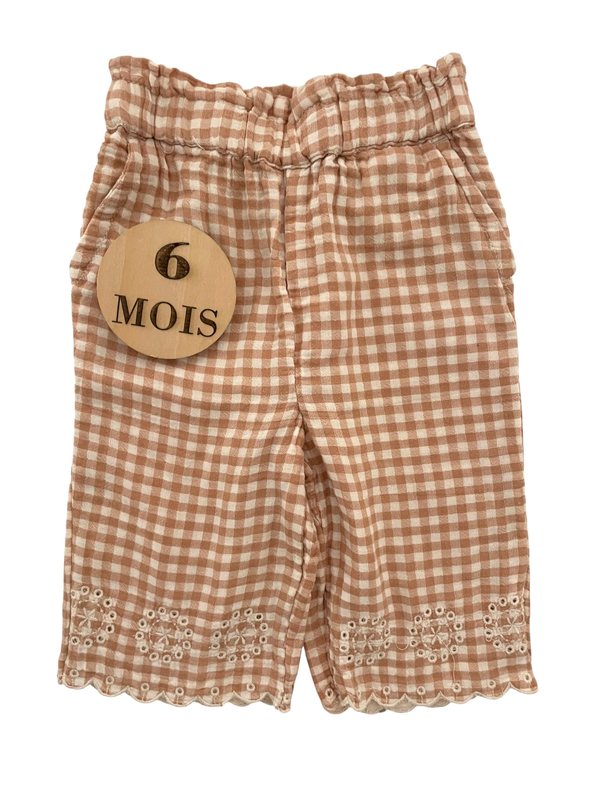 Pantalon souple, vichy, Kiabi