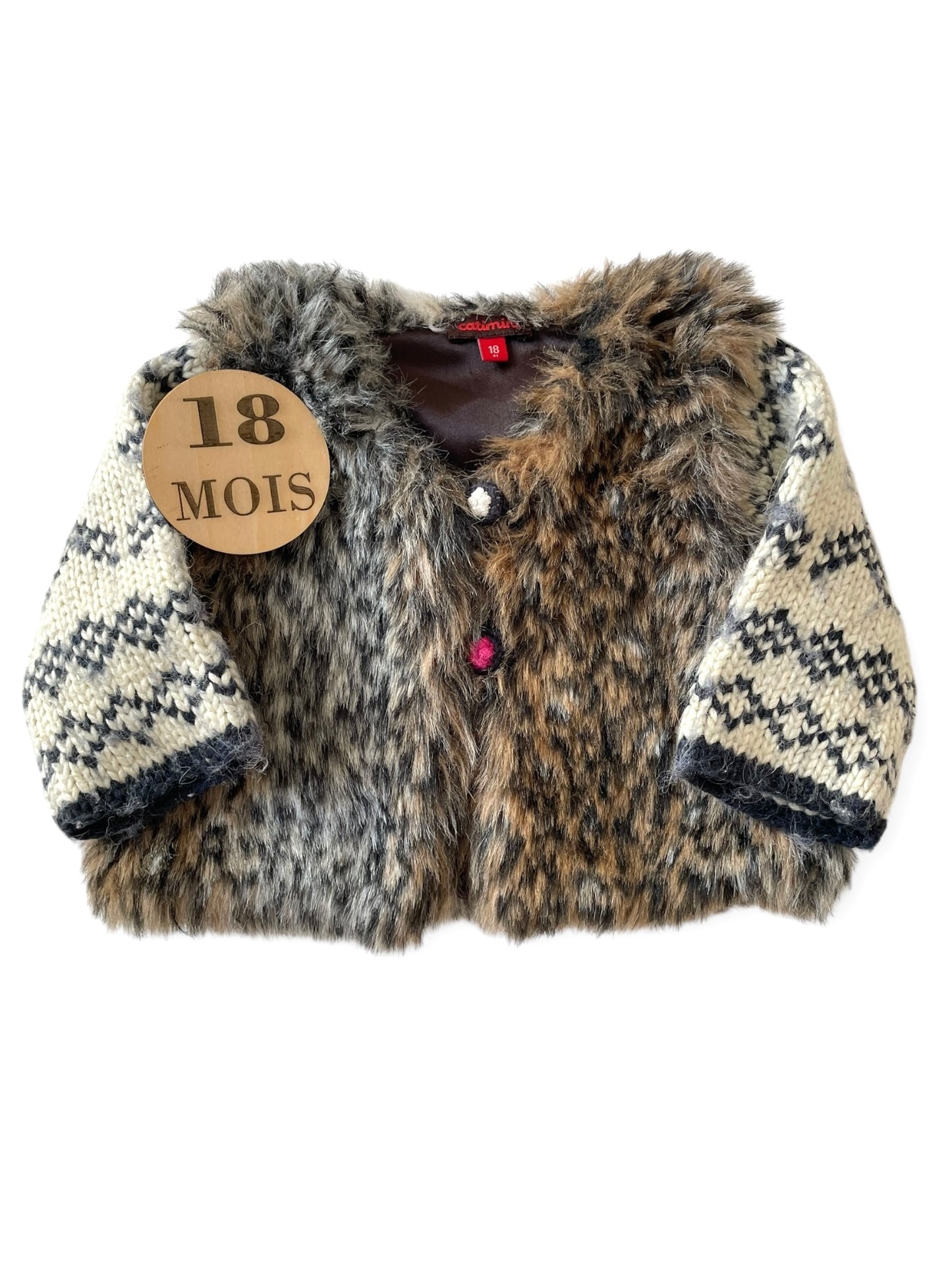 Gilet épais, bi-matière, Catimini