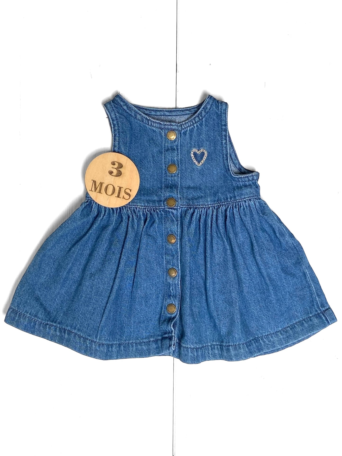 Robe en jean, Vertbaudet