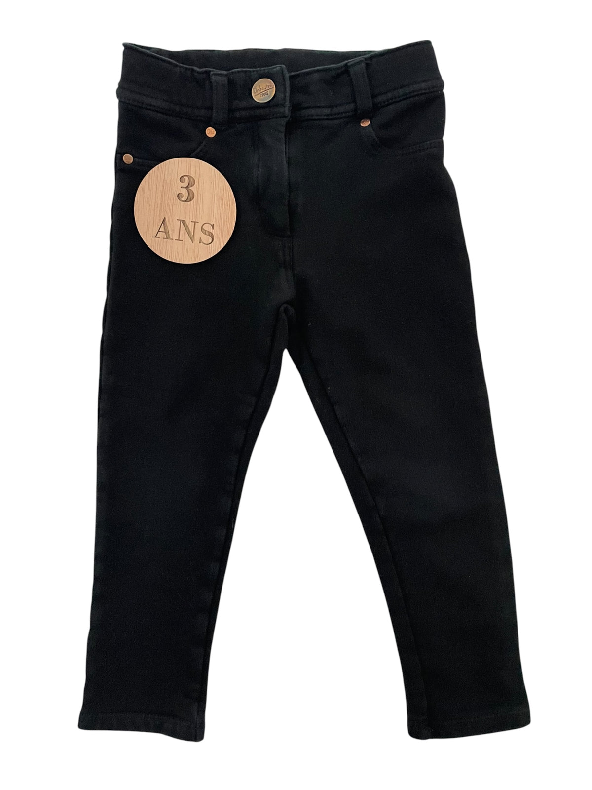 Pantalon stretch, noir, Orchestra