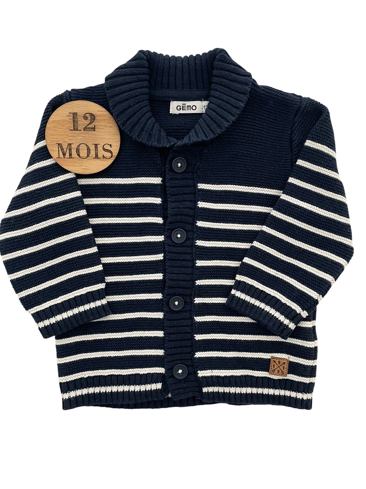 Gilet en mailles, bleu-marine, Gémo