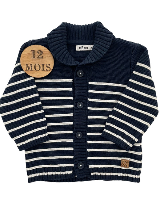 Gilet en mailles, bleu-marine, Gémo