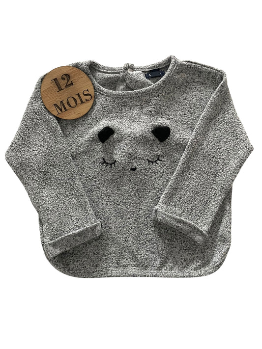 Pull fin, gris, Kiabi