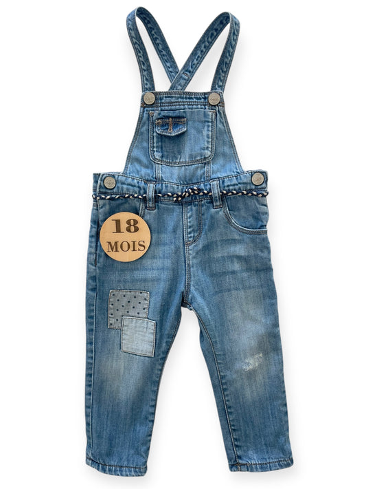 Salopette en jean doublée, Zara