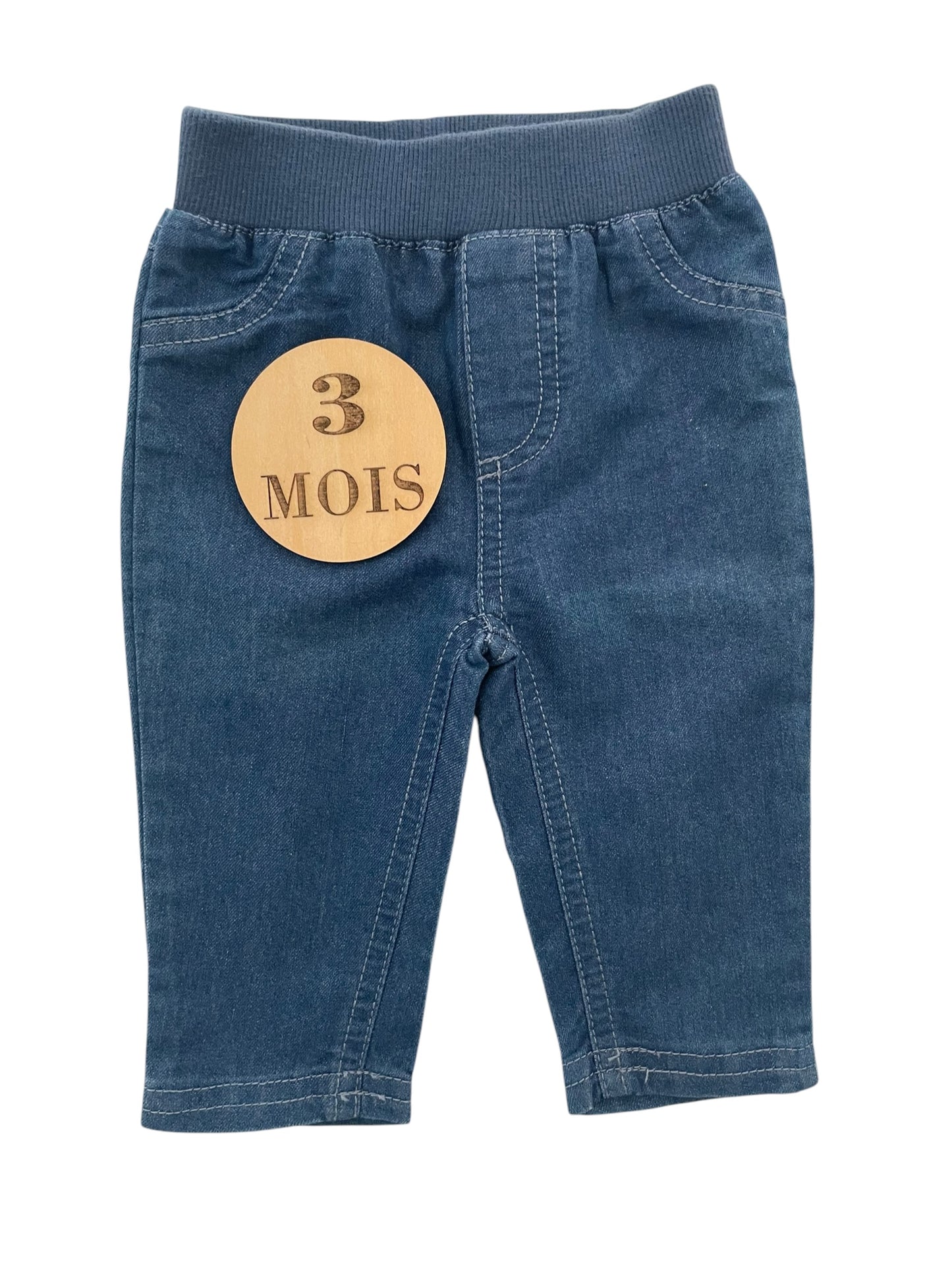 Jean bleu, taille élastique, Bébé rêve