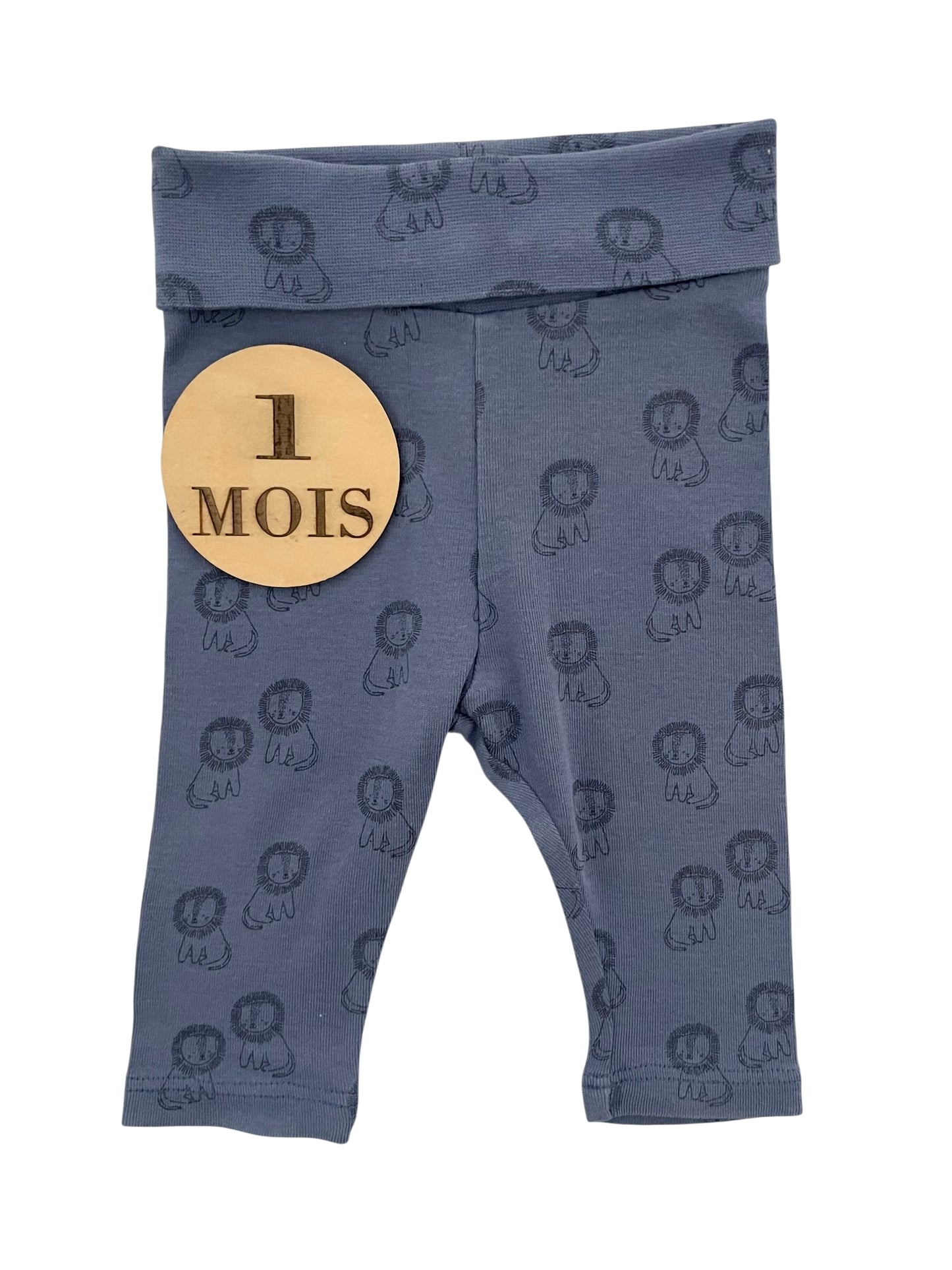 Legging bleu-gris, lion, H&M