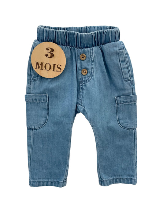 Pantalon souple, couleur jean, TAO