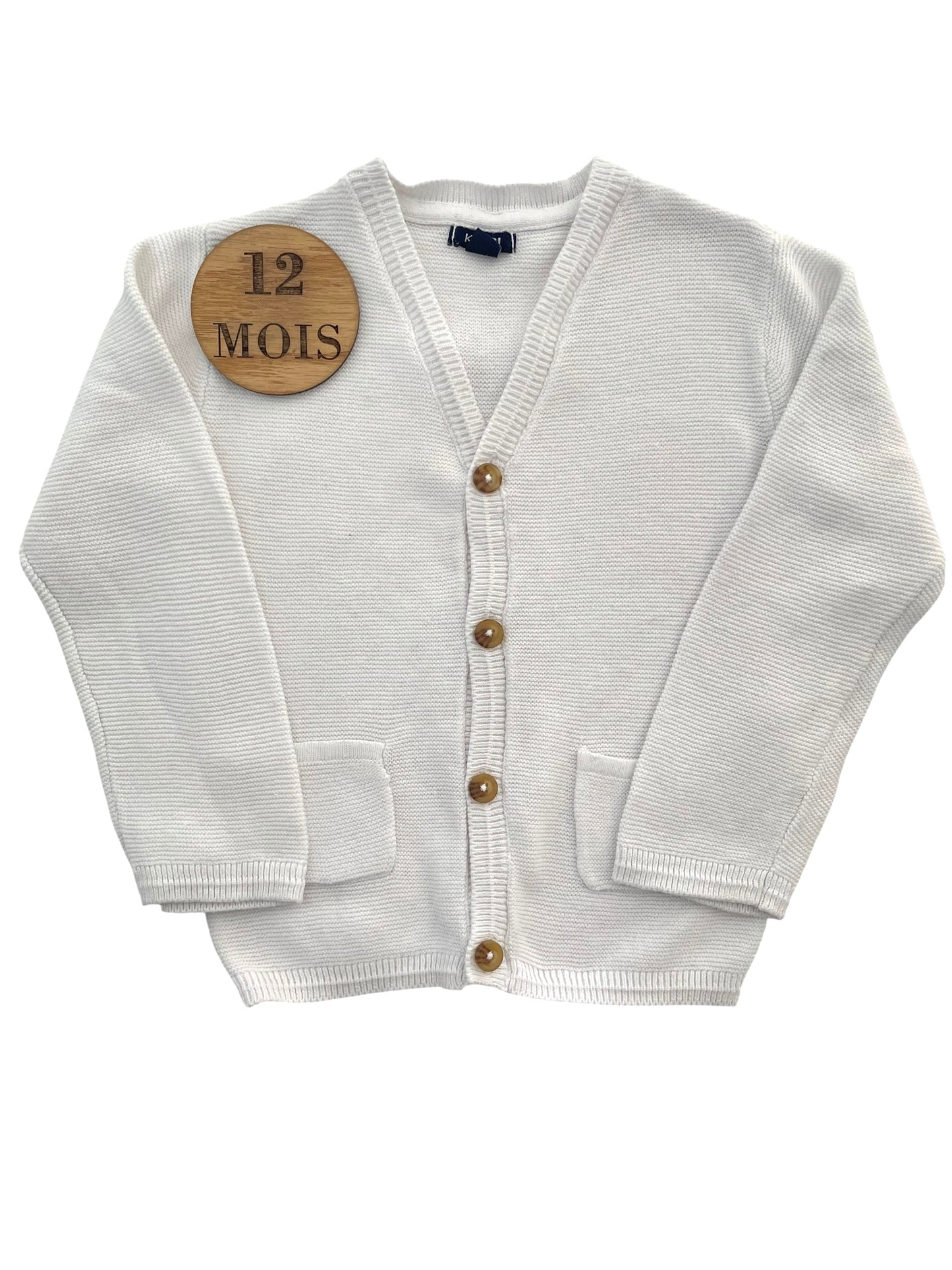 Gilet fin blanc, Kiabi