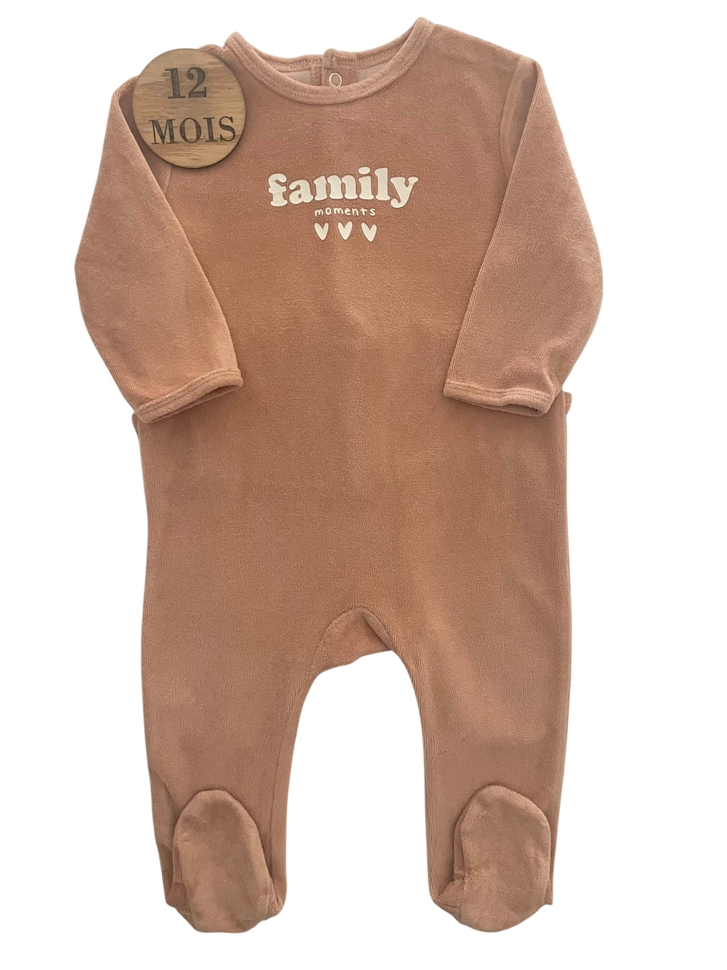 Pyjama velours, marron, Kiabi