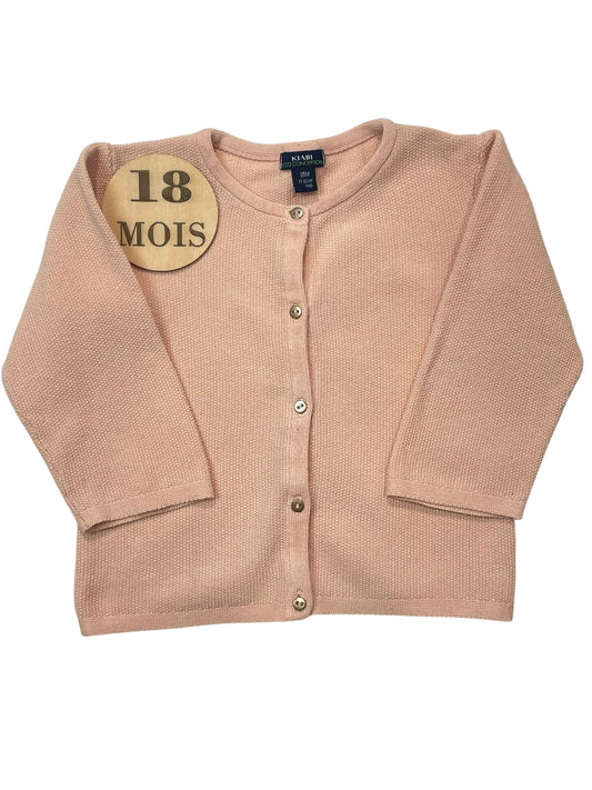 Gilet rose/ abricot, Kiabi