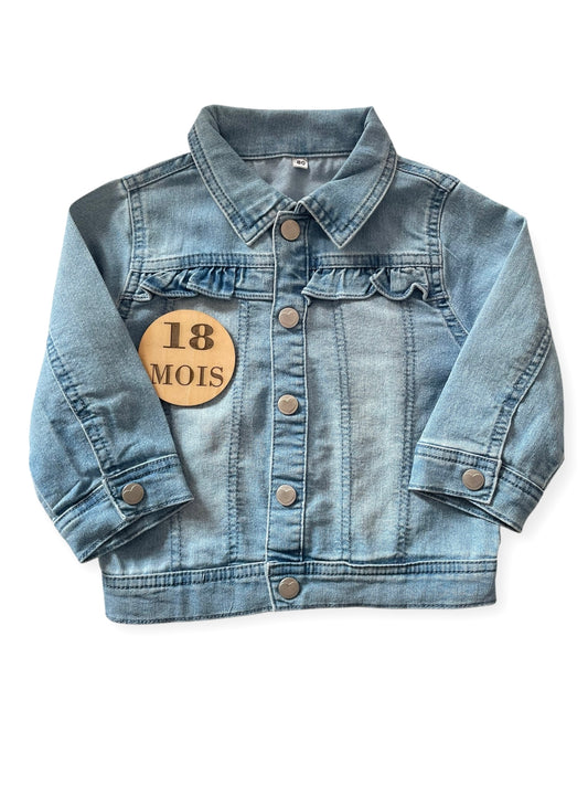 Veste en jean, bleue