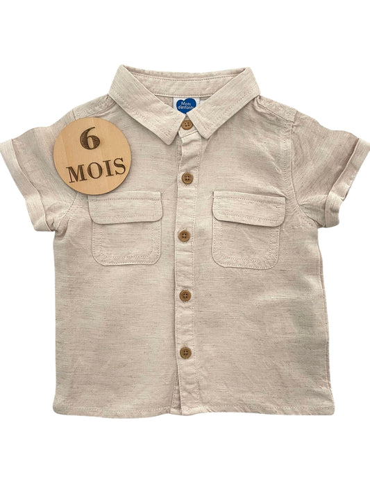 Chemisette 45% lin, Mots d’enfants