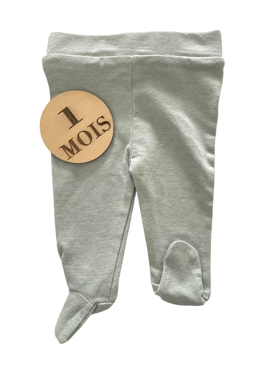 Legging à pieds, vert chiné, Zeeman