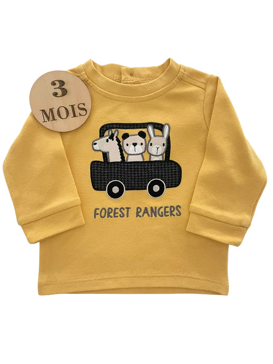 Tee-shirt épais, jaune