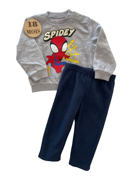 Pyjama polaire, 2 pièces, Spider man