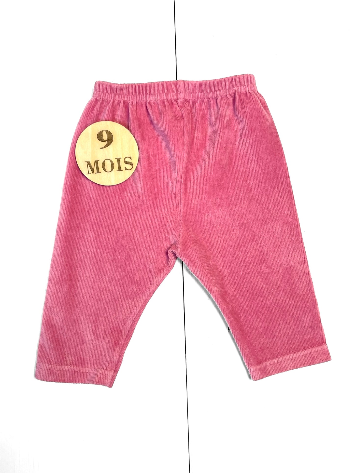 Pantalon velours rose