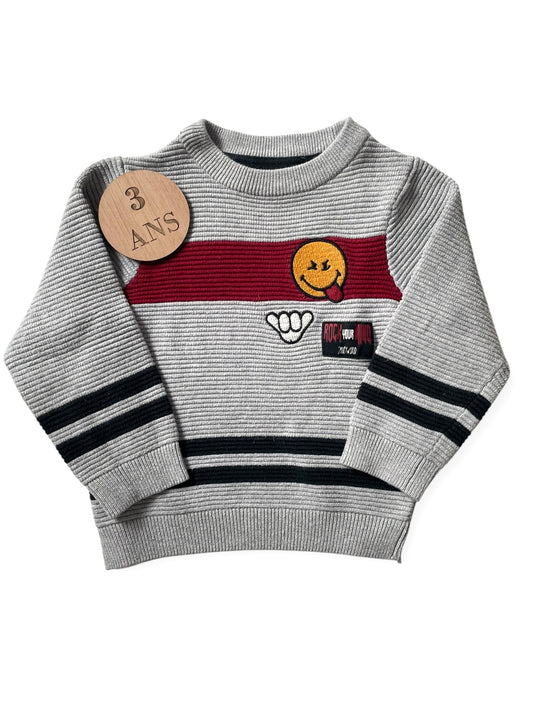 Pull en mailles, gris, Orchestra
