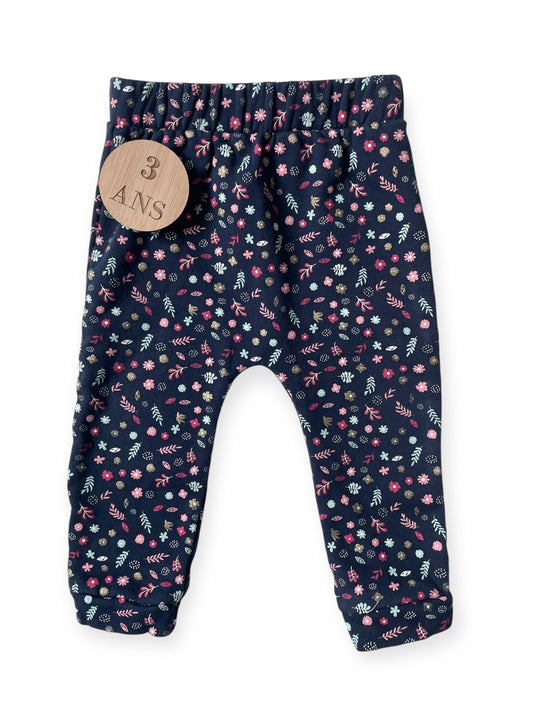 Jogging bleu marine fleuri, Mes petits cailloux
