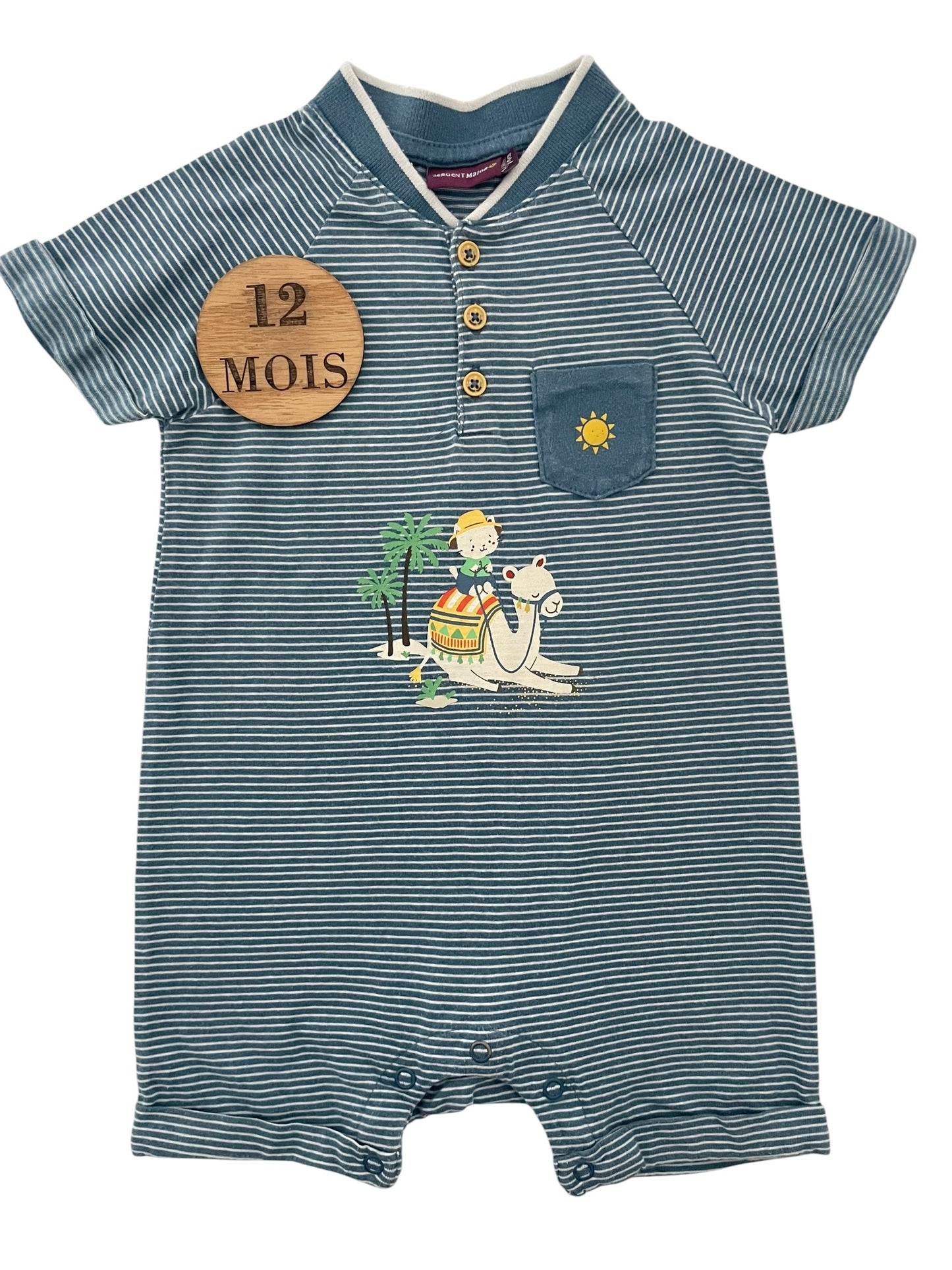 Combishort rayée, bleue, Sergent Major