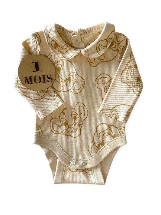 Body côtelé à col, simba, Primark