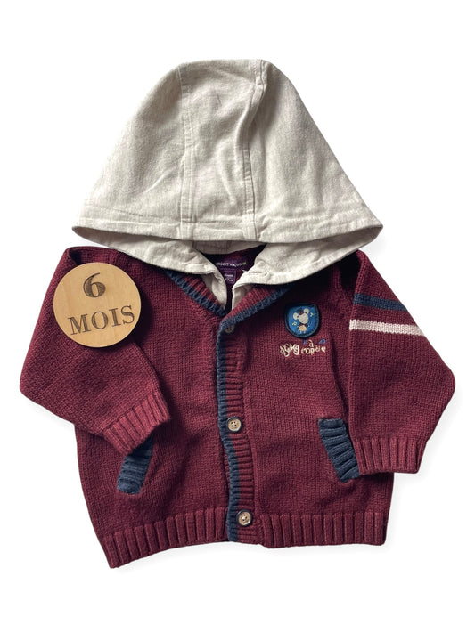 Gilet en mailles bordeaux, Sergent Major